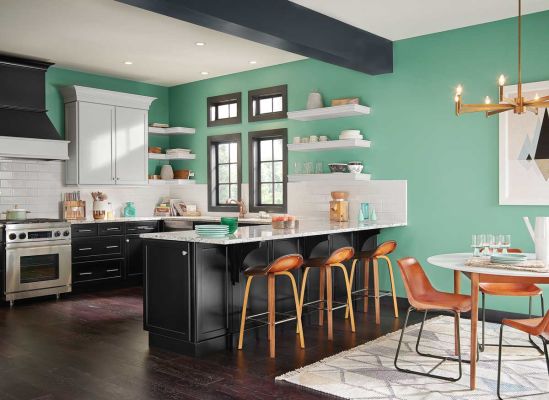 kitchen wall paint sheen